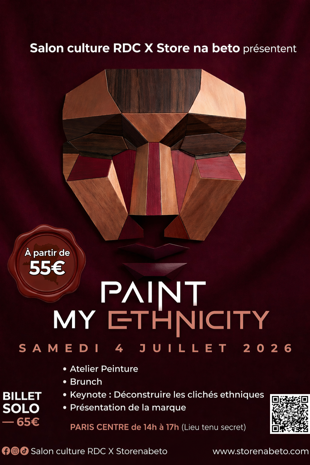 Billet : "Paint My Ethnicity" – Immersion Culturelle & Artistique (Paris)
