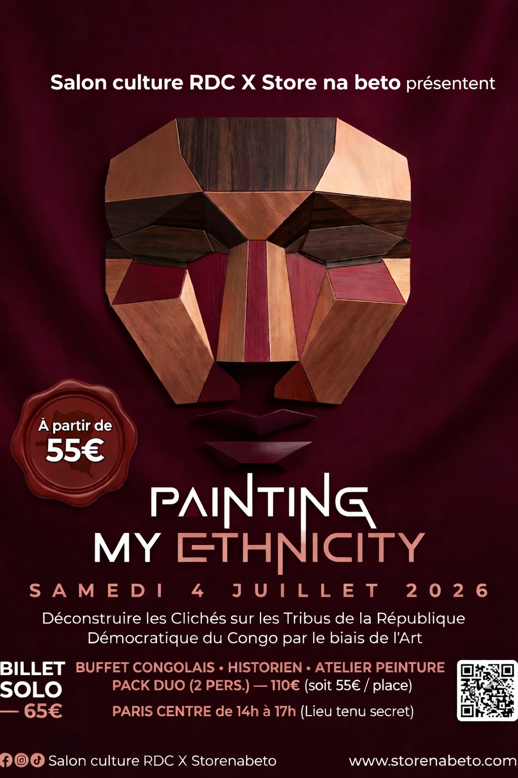 Billet : "Painting My Ethnicity" – Immersion Culturelle & Artistique (Paris)